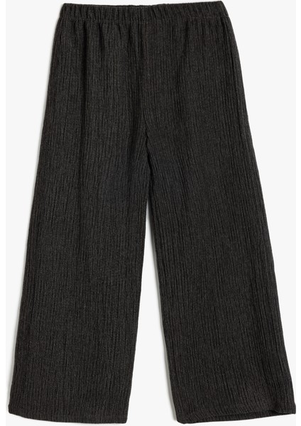 Bol Paça Pantolon Beli Lastikli