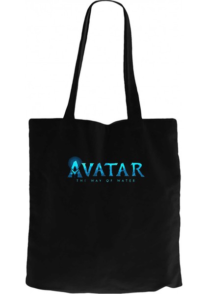 Avatar The Way Of Water Siyah Kanvas Bez Çanta