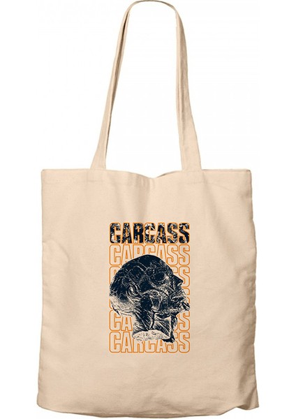 Carcass Human Krem Kanvas Bez Çanta