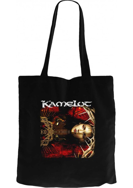 Kamelot The Black Halo Siyah Kanvas Bez Çanta