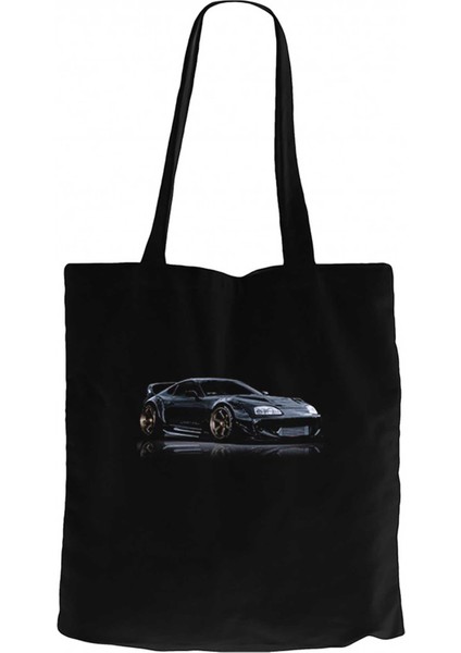 Toyota Supra Mk4 Siyah Kanvas Bez Çanta