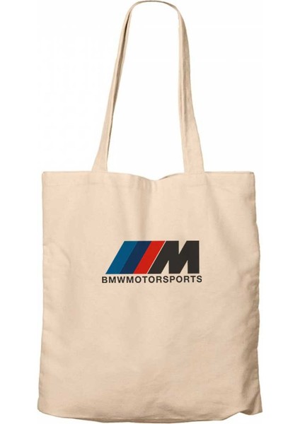 Bmw M Power Motorsport Krem Kanvas Bez Çanta