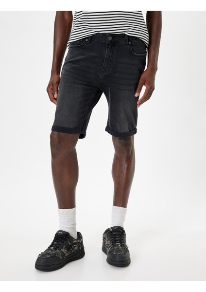 Kot Şort Bermuda Bol Kalıp Cep Detaylı Pamuklu modelleri