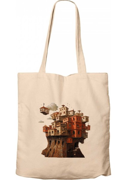 Red Brick House Krem Kanvas Bez Çanta