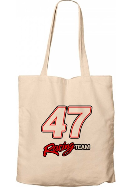 Moto 47 Racing Team Krem Kanvas Bez Çanta