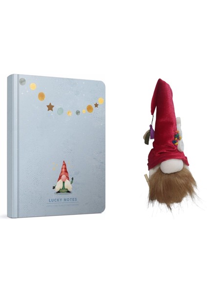 Yılbaşı Konsept -(Sert Kapaklı A5 Defter+ Yılbaşı Noel Baba Dekoratif Süs)