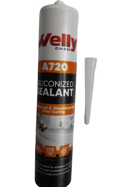 Silikonize Mastik (Beyaz Renkli - 3 Adet)