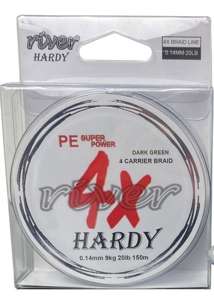 River Hardy 4x 150M 0,06MM Ip Misina Dark Green