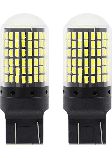 2x 7440 Canbus Süper Parlak Hatasız LED Ampul T20 W21W 144 Smd Beyaz Için Ters Kuyruk Dönüş Sinyali Işığı (Yurt Dışından)