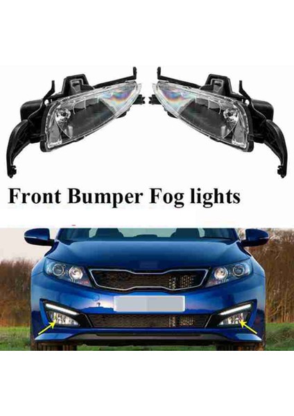 Kıa Optima K5 10-13 Için 1 Çift Ön Tampon Sis Farları Montaj Lambası (Yurt Dışından) indirimleri