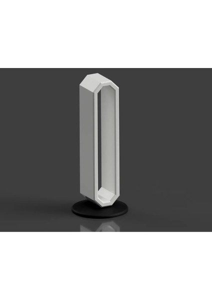 Gamer Kulaklık Standı - Octagon Dekoratif Kulaklık Tutucu 22CM Beyaz-Siyah