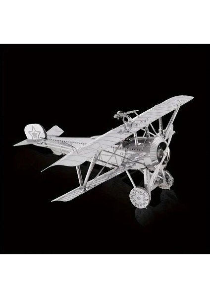 Dıy 3D Metal Puzzle Bulmaca Newpiort 17 Fighter Uçak 14+ Yaş Üstü Hediyelik