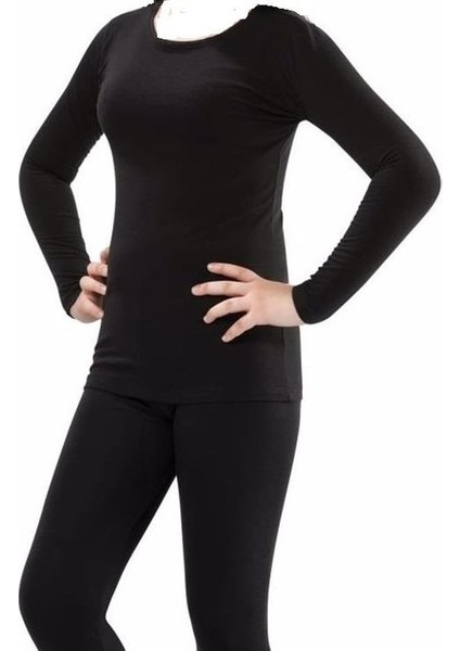 Erkek Çocuk Siyah Termal Içlik Alt Üst Takım 5 Li Paket