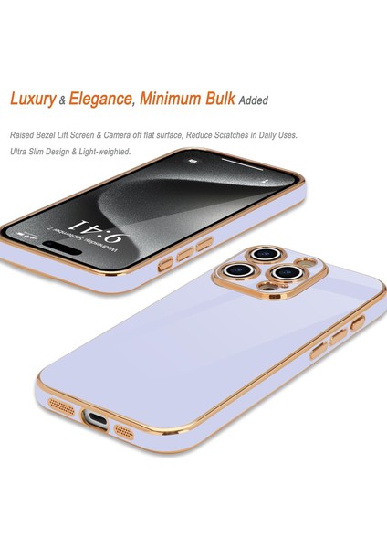 iPhone 16 Pro Max Kılıf Kamera Korumalı Parlak Silikon Kenarları Dore Tasarım modelleri