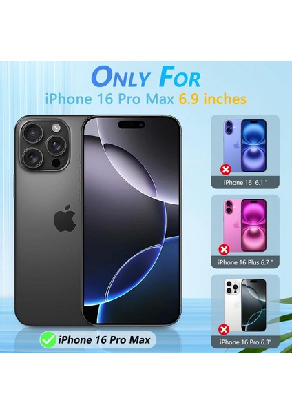 iPhone 16 Pro Max Kılıf Kamera Korumalı Parlak Silikon Kenarları Dore Tasarım