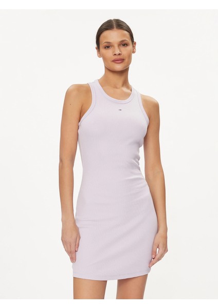 Tjw Essential Rib Tank Bodycon Elbise
