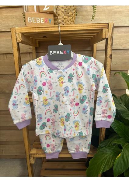 Fil Desenli Pijama Takımı