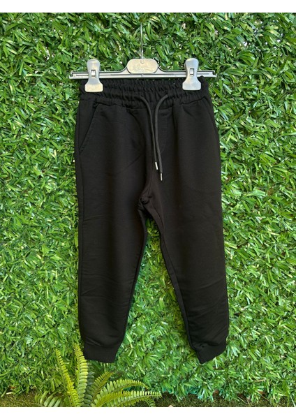 Lastikli Eşofman Altı Siyah