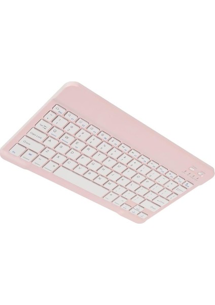Samsung Galaxy Tab Active 3 SM-T577 Uyumlu Kablosuz Bluetooth Şarj Edilebilir Türkçe Q Klavye - Pembe