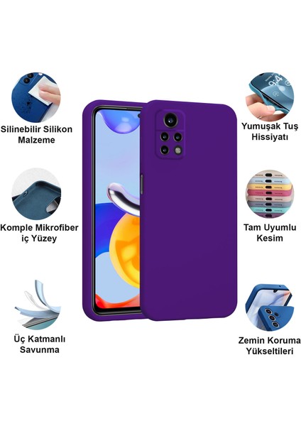 Xiaomi Redmi Note 11 Pro Kılıf Lansman Premium Silinebilir Silikon