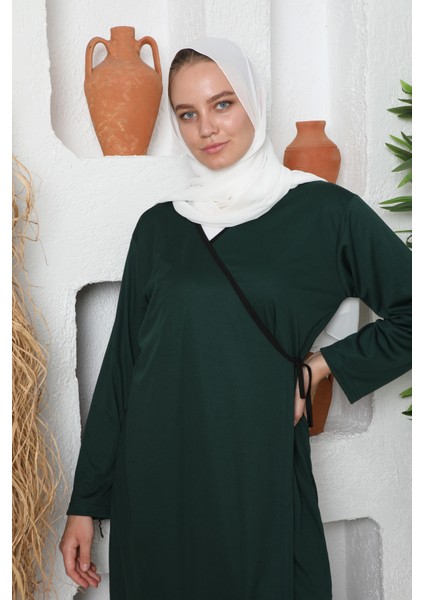 Yandan Bağlamalı Pamuklu Kadın Namaz Elbisesi modelleri