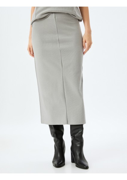 Standart Bel Slim Fit Fitilli Uzun Kalem Etek modelleri