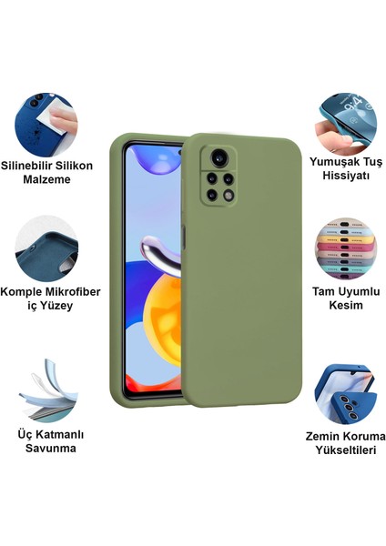 Xiaomi Redmi Note 11 Pro Kılıf Lansman Premium Silinebilir Silikon