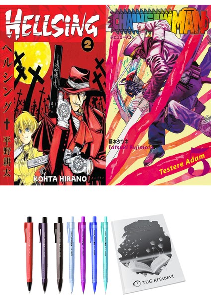 Hellsing 2 ve Chainsawman 5 2li Set