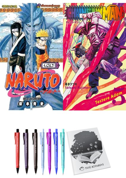 Naruto 4 ve Chainsawman 5 2li Set