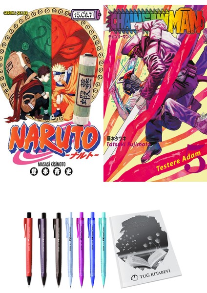 Naruto 15 ve Chainsawman 5 2li Set