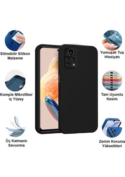 Xiaomi Redmi Note 12 Pro 4g Kılıf Lansman Premium Silinebilir Silikon