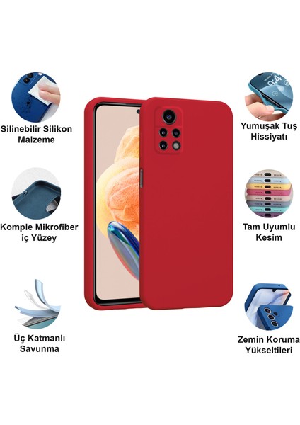 Xiaomi Redmi Note 12 Pro 4g Kılıf Lansman Premium Silinebilir Silikon