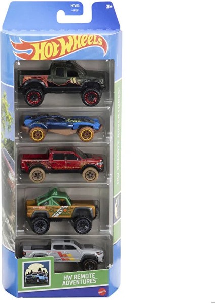 Hot Wheels Beşli Araba Seti Hw Remote Adventures HTV53