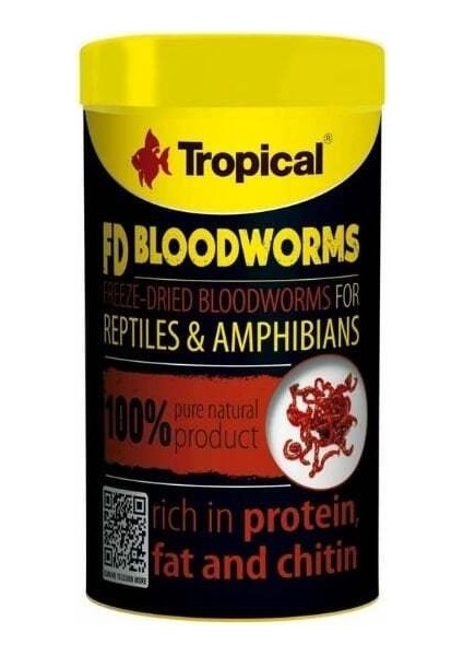 Fd Bloodworms Kurutulmuş Kan Kurdu 100 ml 7 gr