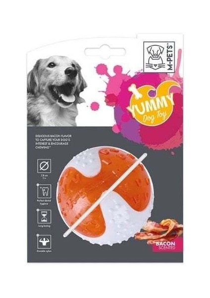 Yummy Ball Et Aromalı Kauçuk Top Köpek Oyuncağı