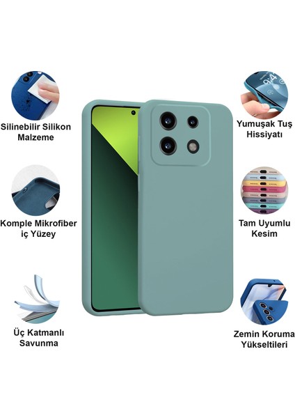 Xiaomi Redmi Note 13 Pro 5g Kılıf Lansman Premium Silinebilir Silikon