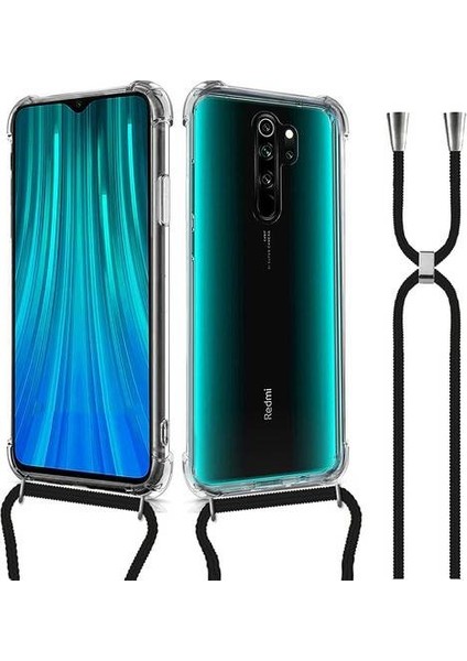 Xiaomi RedMi Note 8 Pro Askılı İpli Şeffaf Tank Kılıf fiyatları