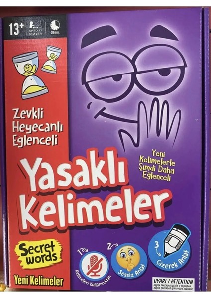 Yasak Kelimeler Kutu Oyunu Eğlenceli Zekâ Parti Masa Oyunu Tabu