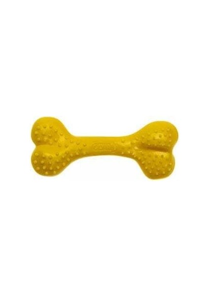 Comfy Toy Kemik Şeklinde Ananas Aromalı Köpek Oyuncağı Sarı 8.5 cm