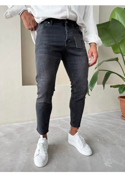 Erkek Slimfit Full Likralı Jean Kot Pantolon