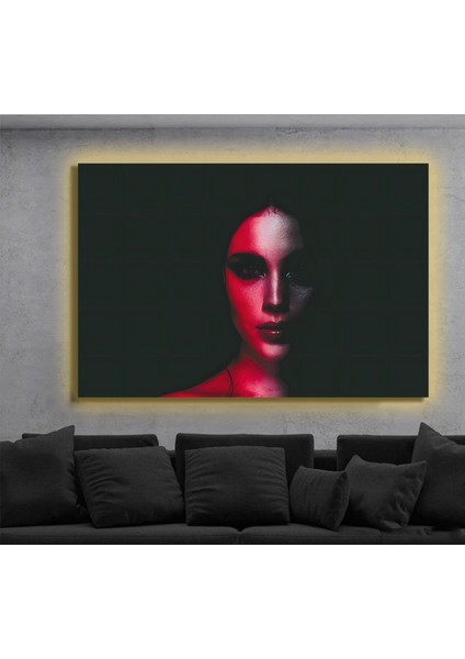 LED Işıklı Kanvas Tablo, 3D Dekoratif Baskılı Tablo Yapay Zeka Destekli Modern Tasarımlar 72