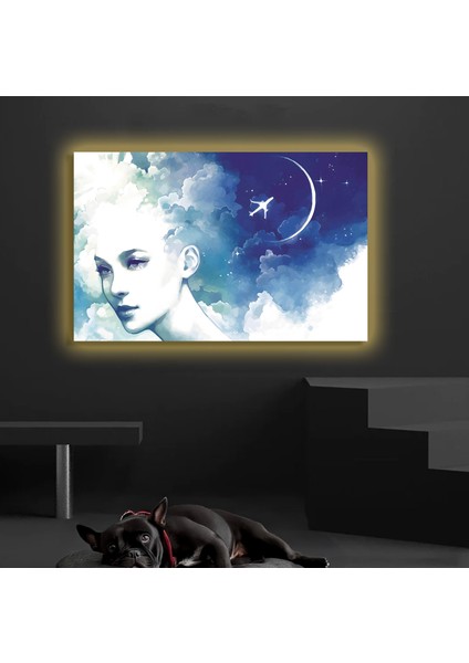 LED Işıklı Kanvas Tablo, 3D Dekoratif Baskılı Tablo Yapay Zeka Destekli Modern Tasarımlar 28 fiyatları