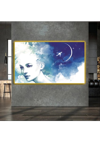 LED Işıklı Kanvas Tablo, 3D Dekoratif Baskılı Tablo Yapay Zeka Destekli Modern Tasarımlar 28 fırsatları