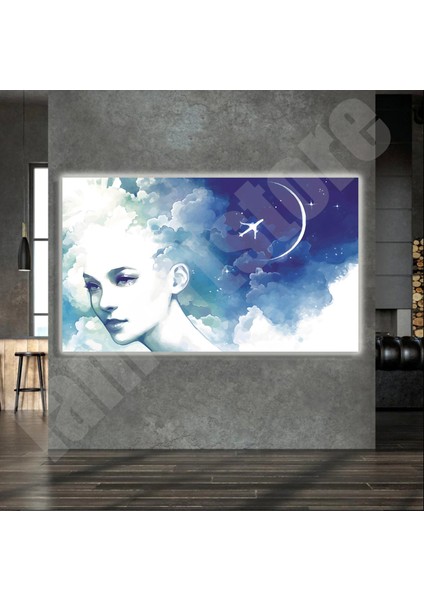 LED Işıklı Kanvas Tablo, 3D Dekoratif Baskılı Tablo Yapay Zeka Destekli Modern Tasarımlar 28 indirimleri