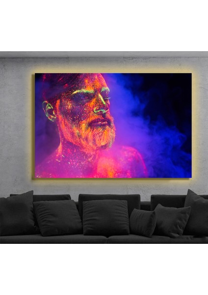 LED Işıklı Kanvas Tablo, 3D Dekoratif Baskılı Tablo Yapay Zeka Destekli Modern Tasarımlar 09