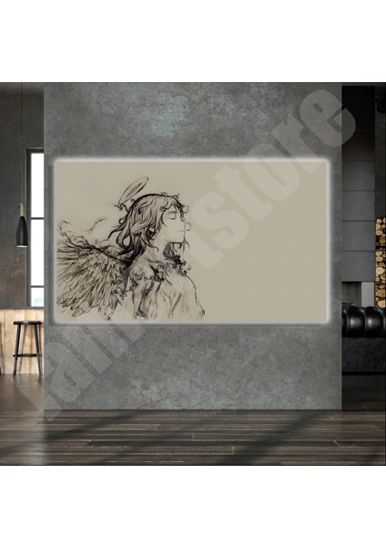 LED Işıklı Kanvas Tablo, 3D Dekoratif Baskılı Tablo Yapay Zeka Destekli Modern Tasarımlar 322