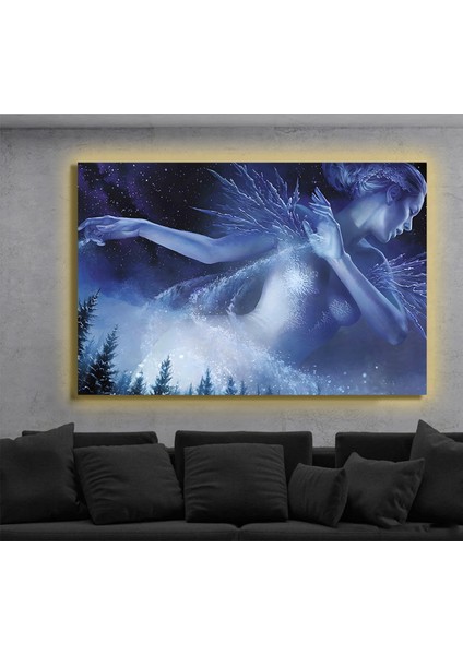 LED Işıklı Kanvas Tablo, 3D Dekoratif Baskılı Tablo Yapay Zeka Destekli Modern Tasarımlar 302