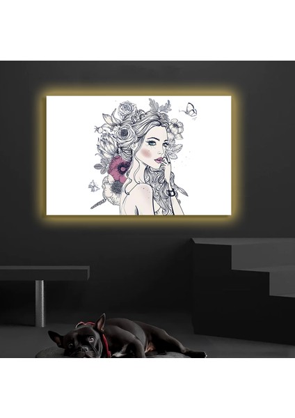 LED Işıklı Kanvas Tablo, 3D Dekoratif Baskılı Tablo Yapay Zeka Destekli Modern Tasarımlar 30 fiyatları