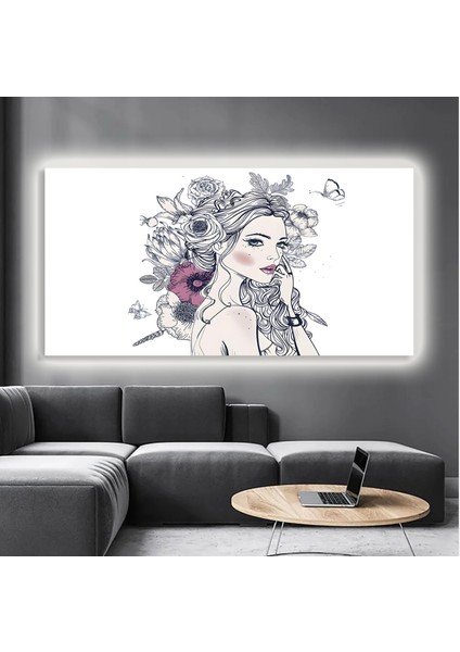 LED Işıklı Kanvas Tablo, 3D Dekoratif Baskılı Tablo Yapay Zeka Destekli Modern Tasarımlar 30 modelleri