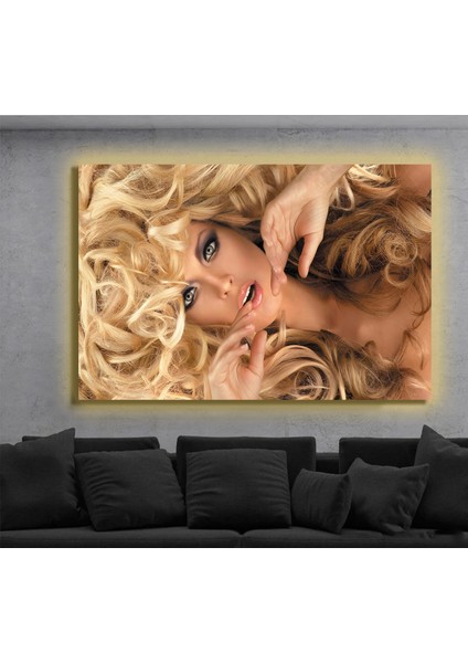 LED Işıklı Kanvas Tablo, 3D Dekoratif Baskılı Tablo Yapay Zeka Destekli Modern Tasarımlar 104